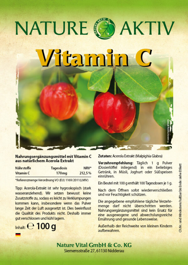 Label NH NAV Vit C Pulver