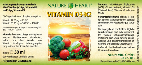 Label NH NAV Vitamin D3 K2 Tropfen
